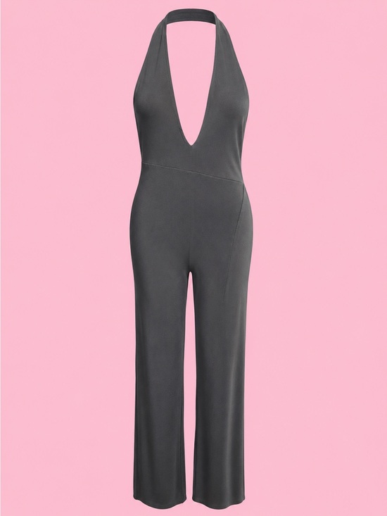 man o toe Pants - Man-o-Toe  90’s Black Sleeveless V-Neck Jumpsuit  #36